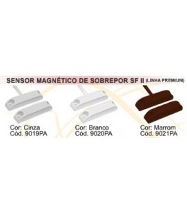 Sensor Magnético de Sobrepor SFII Branco c/ Fio