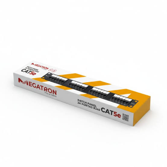Patch Panel 24 Portas Cat5e Megatron