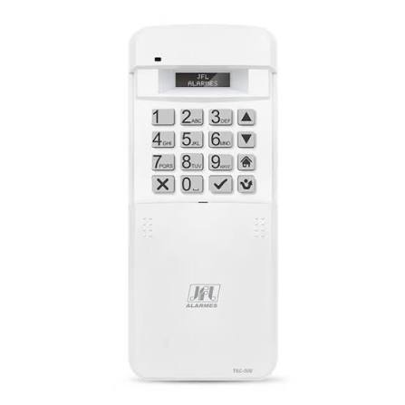 Teclado OLED p/ Centrais Monitoráveis JFL c/ Receptor 433Mhz TEC-500